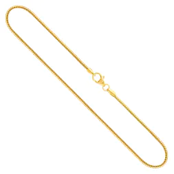 Goldkette als Schlangenkette in Gelbgold 333 / 8 Karat, 36 cm lang, 1.6 mm breit, Gewicht ca. 5 g.