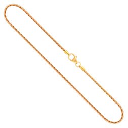 Goldkette als Schlangenkette in Gelbgold 750 / 18K, 40 cm lang, 1,4 mm breit, Gewicht ca. 4.6 g.