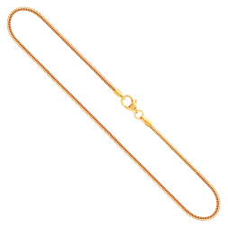Goldkette als Schlangenkette in Gelbgold 585 / 14K, 50 cm lang, 1,4 mm breit, Gewicht ca. 5.1 g.