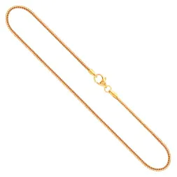 Goldkette als Schlangenkette in Gelbgold 585 / 14K, 55 cm lang, 1,4 mm breit, Gewicht ca. 5.3 g.