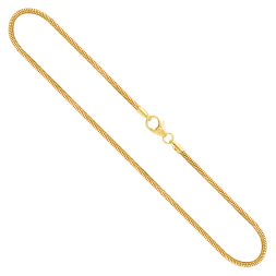 Goldkette als Schlangenkette in Gelbgold 333 / 8 Karat, 65 cm lang, 1.6 mm breit, Gewicht ca. 6.9