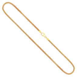 Goldkette als Schlangenkette in Gelbgold 585 / 14K, 50 cm lang, 1,9 mm breit, Gewicht ca. 9.4 g.