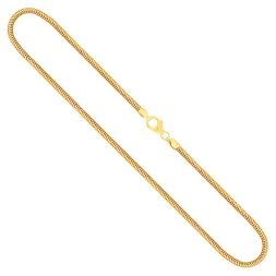 Goldkette als Schlangenkette in Gelbgold 585 / 14K, 50 cm lang, 3,2 mm breit, Gewicht ca. 25.5 g.
