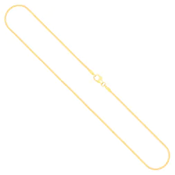 Goldkette als Tondakette in Gelbgold 375 / 9 Karat, 50 cm lang, 1 mm breit, Gewicht ca. 3,6 g.
