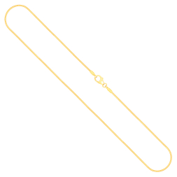 Goldkette als Tondakette in Gelbgold 375 / 9K, 45 cm lang, 1 mm breit, Gewicht ca. 3.2 g.