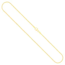 Goldkette als Tondakette in Gelbgold 585 / 14K, 50 cm lang, 1 mm breit, Gewicht ca. 4.3 g.