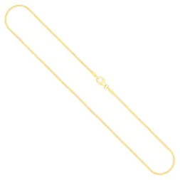 Goldkette als Tondakette in Gelbgold 585 / 14K, 80 cm lang, 1 mm breit, Gewicht ca. 6.9 g.
