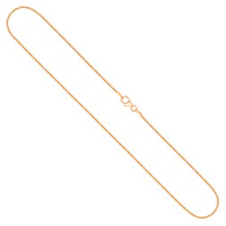 Goldkette als Tondakette in Gelbgold 585 / 14K, 100 cm lang, 1,2 mm breit, Gewicht ca. 13.5 g.