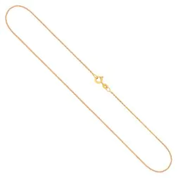 Goldkette als Ankerkette diamantiert in Gelbgold 585 / 14K, 60 cm lang, 1,2 mm breit, Gewicht ca. 2.7 g.