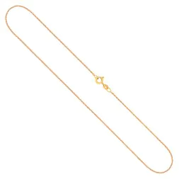 Goldkette als Ankerkette diamantiert in Gelbgold 750 / 18K, 45 cm lang, 1,2 mm breit, Gewicht ca. 2.6 g.