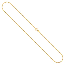 Goldkette als Ankerkette diamantiert in Gelbgold 585 / 14 Karat, 75 cm lang, 1.7 mm breit, Gewicht ca. 7,1 g.
