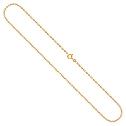 Goldkette als Ankerkette diamantiert in Gelbgold 375 / 9K, 38 cm lang, 1,7 mm breit, Gewicht ca. 3 g.