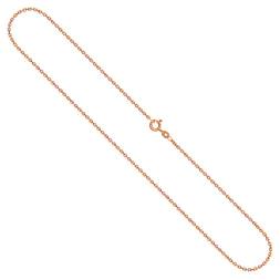 Goldkette als Ankerkette diamantiert in Rotgold 585 / 14K, 34 cm lang, 1,7 mm breit, Gewicht ca. 3.2 g.