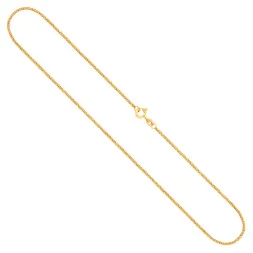 Goldkette als Erbskette in Gelbgold 585 / 14K, 80 cm lang, 1,5 mm breit, Gewicht ca. 6.9 g.