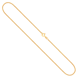 Goldkette als Erbskette in Gelbgold 750 / 18 Karat, 60 cm lang, 1.5 mm breit, Gewicht ca. 5 g.