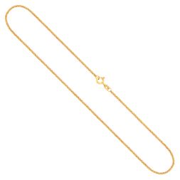 Goldkette als Erbskette in Gelbgold 333 / 8K, 45 cm lang, 1,5 mm breit, Gewicht ca. 3.3 g.