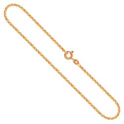 Goldkette als Erbskette in Gelbgold 333 / 8K, 42 cm lang, 2 mm breit, Gewicht ca. 3.8 g.