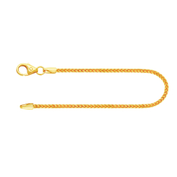 Armband als Bingokette in Gelbgold 333 / 8K, 18,5 cm lang, 1,5 mm breit, Gewicht ca. 2.5 g.