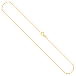 Goldkette als Schlangenkette in Gelbgold 333 / 8K, 40 cm lang, 0,8 mm breit, Gewicht ca. 1.7 g.