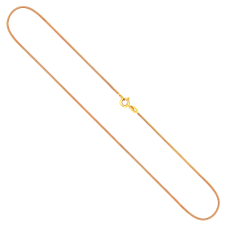 Goldkette als Schlangenkette in Gelbgold 333 / 8K, 45 cm lang, 0,9 mm breit, Gewicht ca. 3.2 g.