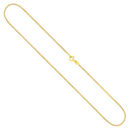 Goldkette als Schlangenkette in Gelbgold 333 / 8 Karat, 65 cm lang, 0.9 mm breit, Gewicht ca. 4,6 g.