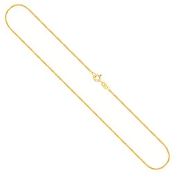 Goldkette als Schlangenkette in Gelbgold 333 / 8K, 38 cm lang, 1,1 mm breit, Gewicht ca. 3.5 g.