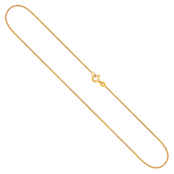 Goldkette als Tondakette in Gelbgold 333 / 8K, 42 cm lang, 0,8 mm breit, Gewicht ca. 2.3 g.