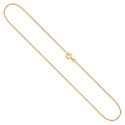 Goldkette als Tondakette in Gelbgold 333 / 8K, 45 cm lang, 0,8 mm breit, Gewicht ca. 2.4 g.