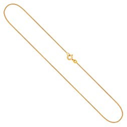 Goldkette als Tondakette in Gelbgold 585 / 14K, 40 cm lang, 0,8 mm breit, Gewicht ca. 2.6 g.