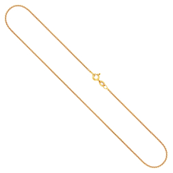 Goldkette als Venezianerkette rund geschlagen in Gelbgold 333 / 8K, 95 cm lang, 1,2 mm breit, Gewicht ca. 6.6 g.