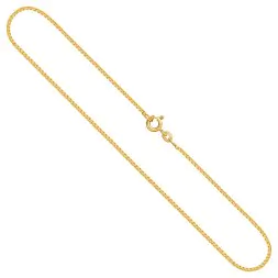 Goldkette als Venezianerkette in Gelbgold 333 / 8K, 45 cm lang, 1,2 mm breit, Gewicht ca. 3.7 g.