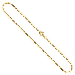 Goldkette als Venezianerkette in Gelbgold 333 / 8K, 42 cm lang, 1,4 mm breit, Gewicht ca. 4.9 g.