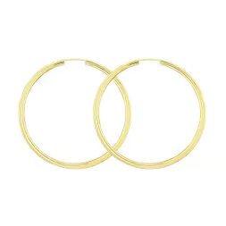 Goldene Creolen, Gelbgold in 2.5 mm