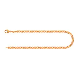 Armband als Panzerkette flach in Gelbgold 585 / 14K, 19 cm lang, 2,7 mm breit, Gewicht ca. 4.1 g.