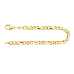 Armband als Dollarkette in Gelbgold 333 / 8K, 18 cm lang, 4,9 mm breit, Gewicht ca. 11.0 g.
