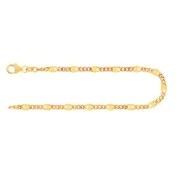 Armband Panzerstegkette Gelbgold