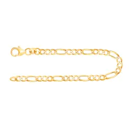 Armband als Figarokette in Gelbgold 333 / 8 K, 18,5 cm lang, 3,1mm breit, Gewicht ca. 2.3 g.