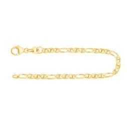 Armband als Panzerstegkette in Gelbgold 333 / 8 K, 21,5 cm lang, 2,5mm breit, Gewicht ca. 2.1 g.