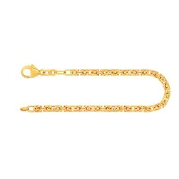 Armband als Königskette in Gelbgold 333 / 8 K, 23 cm lang, 3mm breit, Gewicht ca. 11.8 g.
