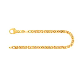 Armband als Königskette in Gelbgold 333 / 8K, 18,7 cm lang, 3 mm breit, Gewicht ca. 9.4 g.