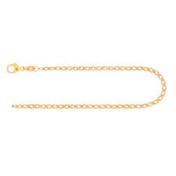 Armband als Zwillingspanzerkette in Gelbgold 333 / 8 Karat, 20 cm lang, 2.1 mm breit, Gewicht ca. 1.3