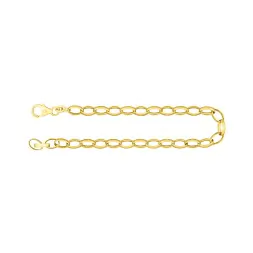 Armband als Erbskette in Gelbgold 333 / 8K, 19 cm lang, 5 mm breit, Gewicht ca. 5.5 g.
