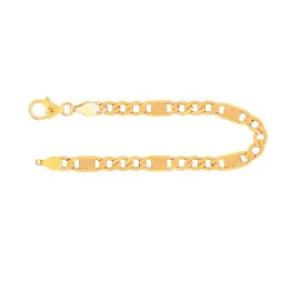 Armband als Fantasiekette in Gelbgold 333 / 8K, 21 cm lang, 5,2 mm breit, Gewicht ca. 4.5 g.