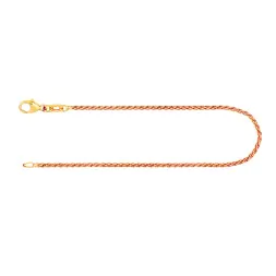 Armband als Zopfkette in Gelbgold 333 / 8 K, 18 cm lang, 1,7mm breit, Gewicht ca. 1.8 g.