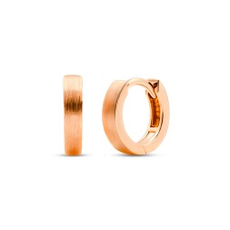 Ohrringe, Creolen, Rotgold 750 / 18K, Außendurchmesser 9.1 mm, Breite 2.3 mm, Gewicht ca. 1.4 g