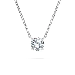 0,15 Karat Diamant Anhänger Weißgold 585 (14K) mit Goldkette für Damen