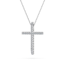 Diamantanhänger in 0,14 Karat, Weißgold 585 / 14 Karat, mit einer 585ger Goldkette