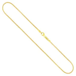 Goldkette als Tondakette in Gelbgold 333 / 8K, 40 cm lang, 1,2 mm breit, Gewicht ca. 4.8 g.