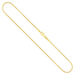 Goldkette als Tondakette in Gelbgold 333 / 8K, 90 cm lang, 1,2 mm breit, Gewicht ca. 10.8 g.