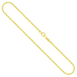 Goldkette als Tondakette in Gelbgold 333 / 8K, 36 cm lang, 1,5 mm breit, Gewicht ca. 6.7 g.